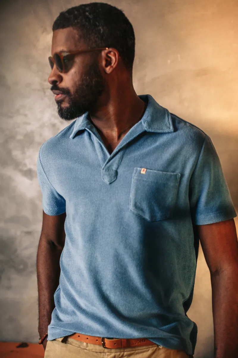 &SONS Solar Polo Dust Blue