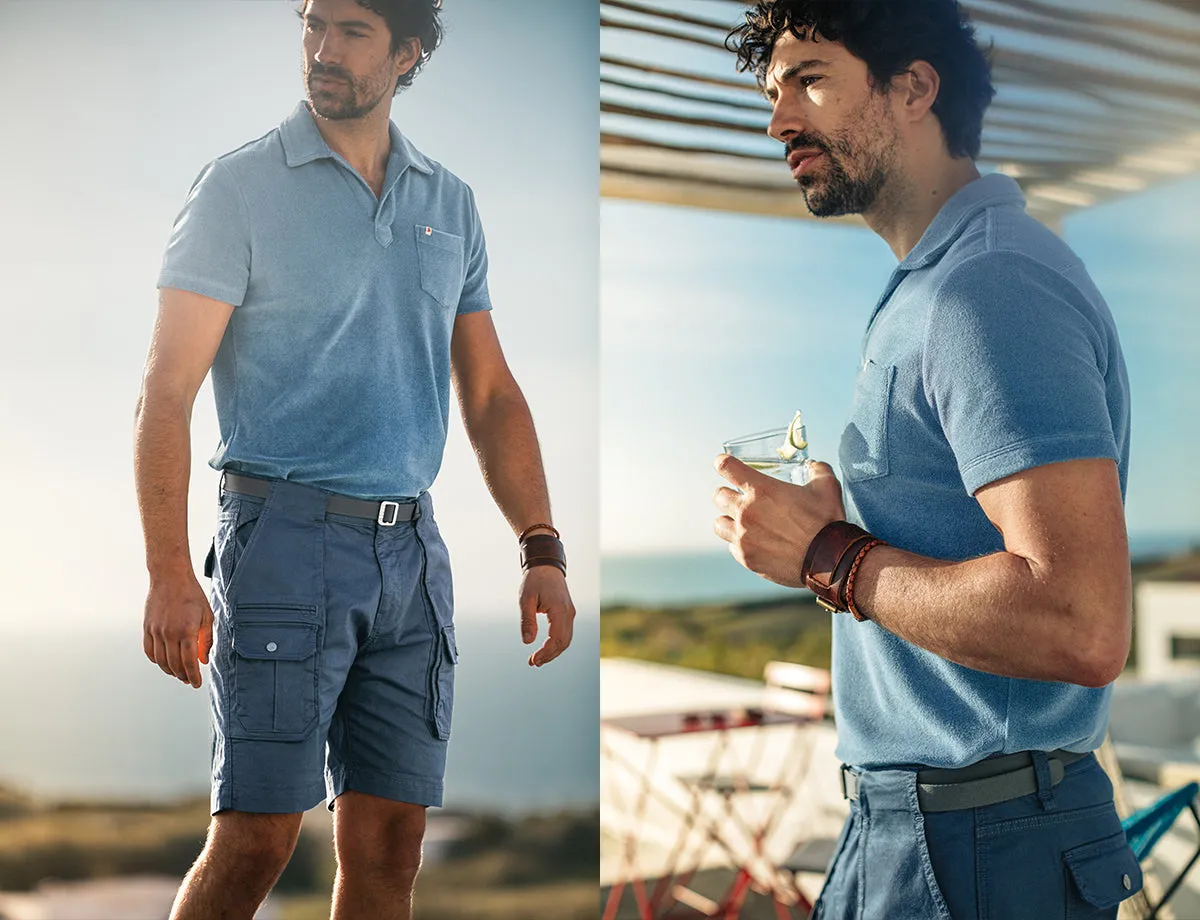 &SONS Solar Polo Dust Blue