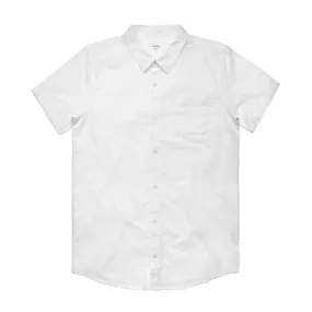 AS Colour Men's White Oxford Short Sleeve Shirt