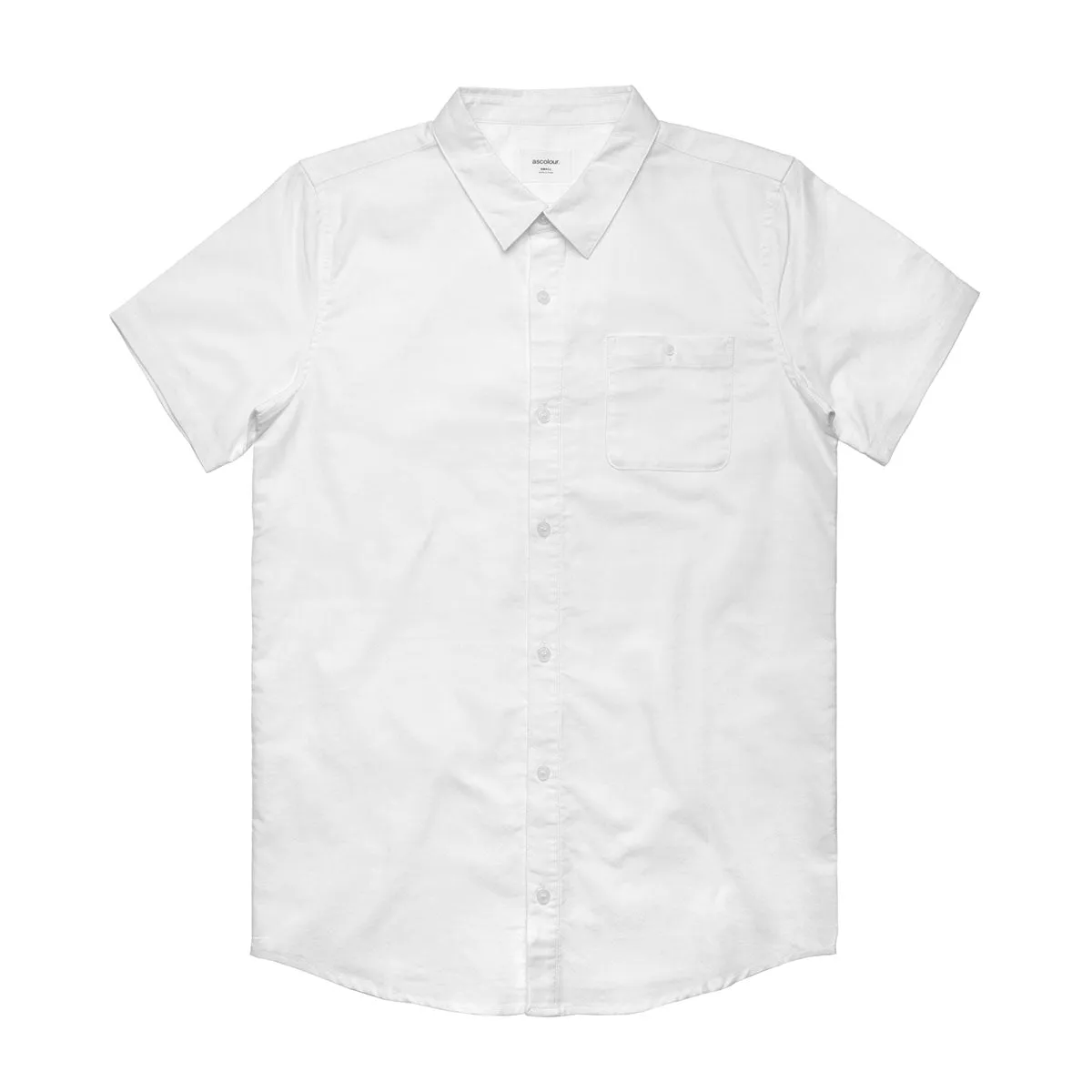 AS Colour Men's White Oxford Short Sleeve Shirt