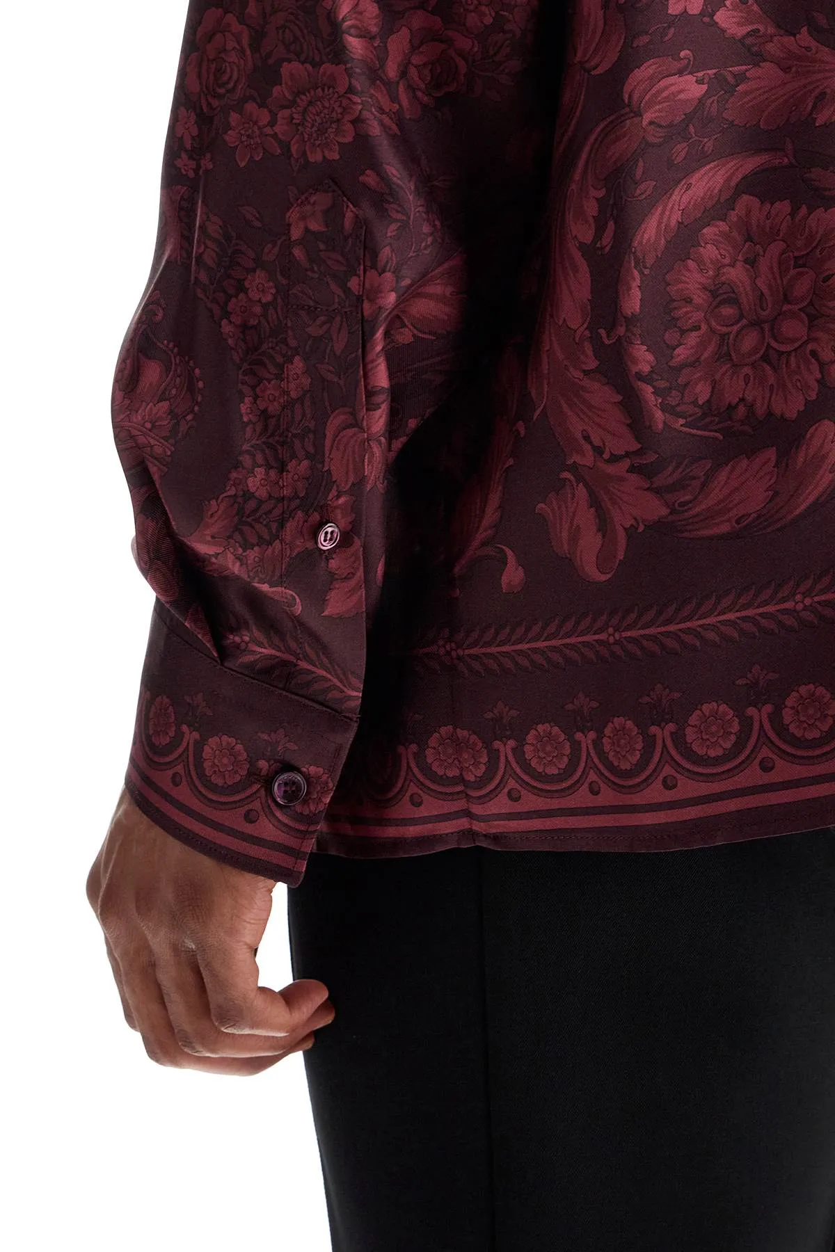 Baroque Print Silk Top