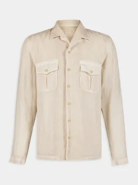 Beige Linen Shirt