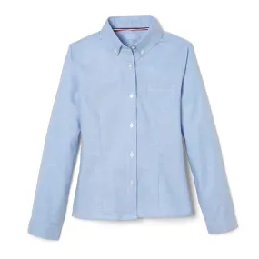 Blouse, Oxford Blue L/S Girls