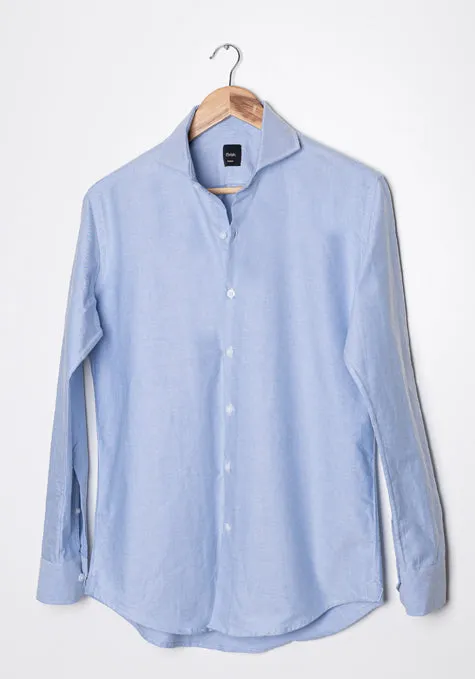 Blue Oxford Shirt - Cut Away Extreme Collar