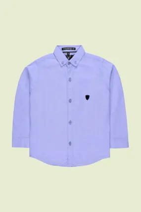 Blue Plain Shirt  for Boys