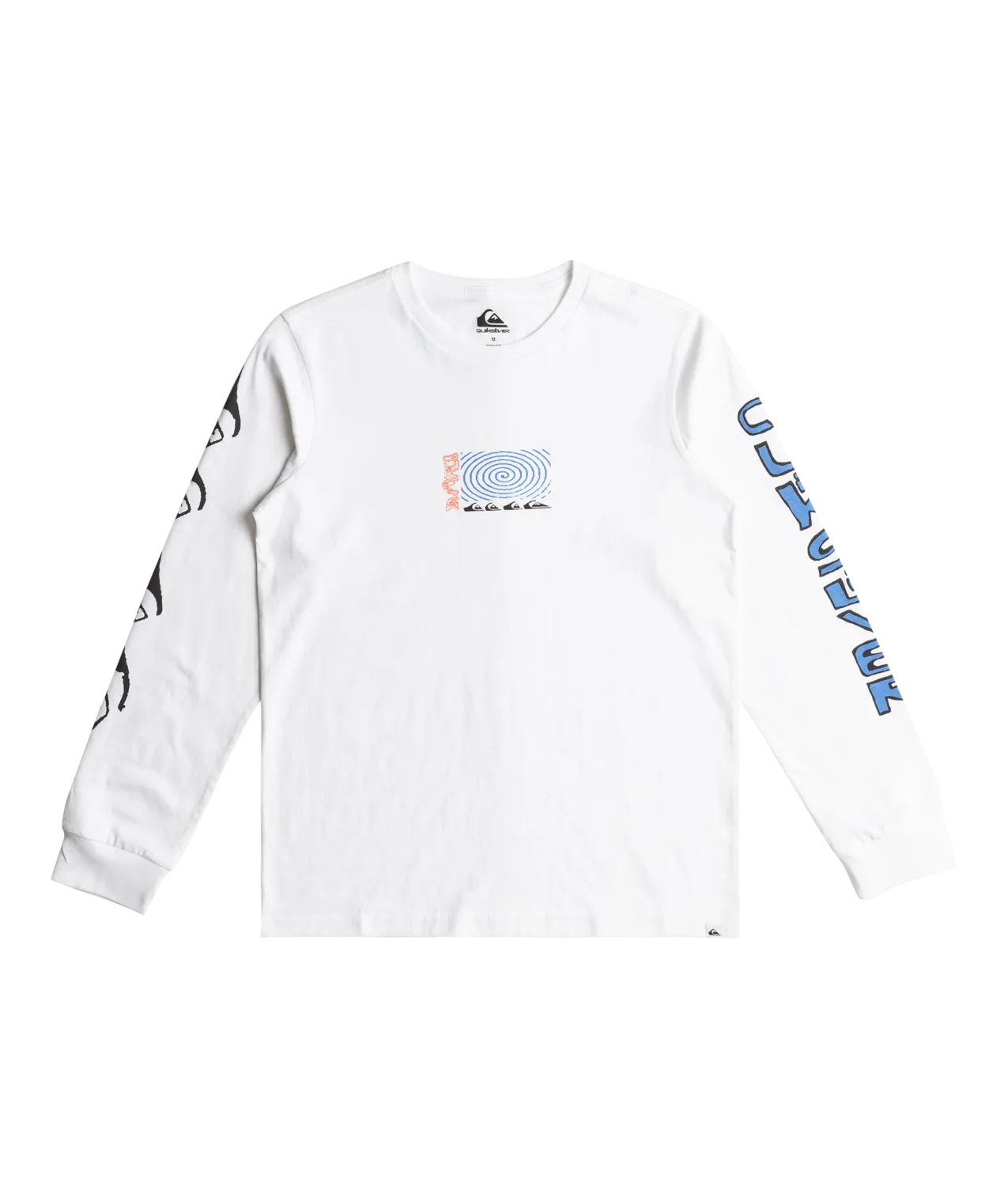 Boys Warped Long Sleeve T-Shirt in White