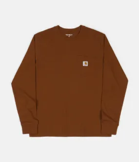 Carhartt Long Sleeve Pocket T-Shirt - Brandy