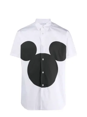 Cotton Poplin Mickey Print Shirt