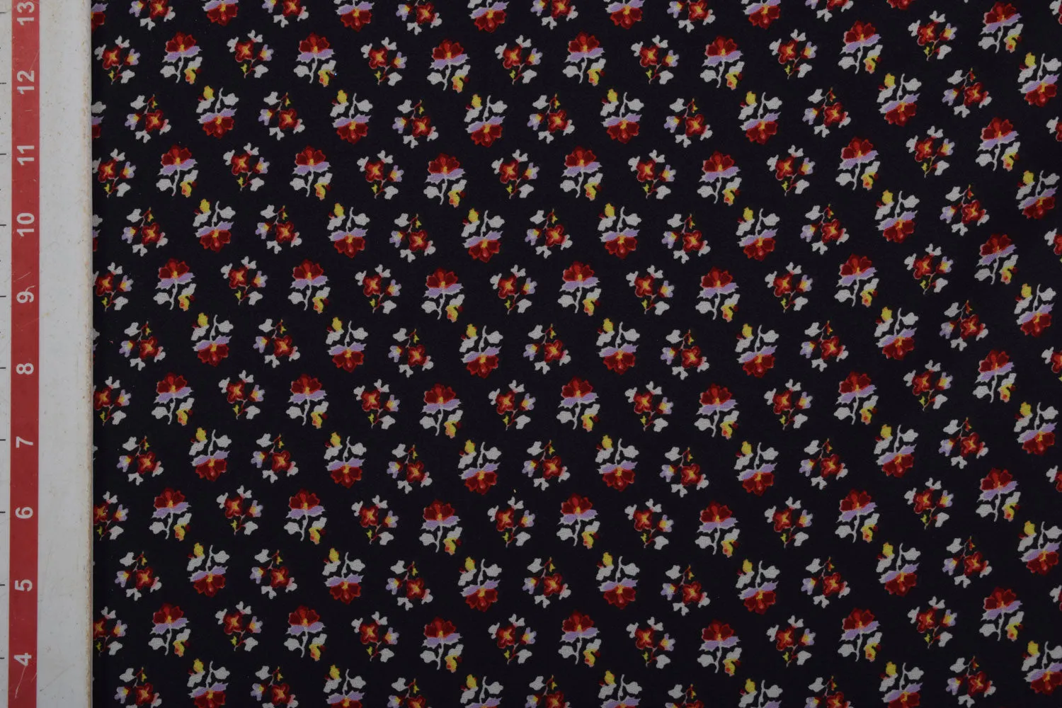 Dark Blue Printed Summer Cool Georgette Fabric