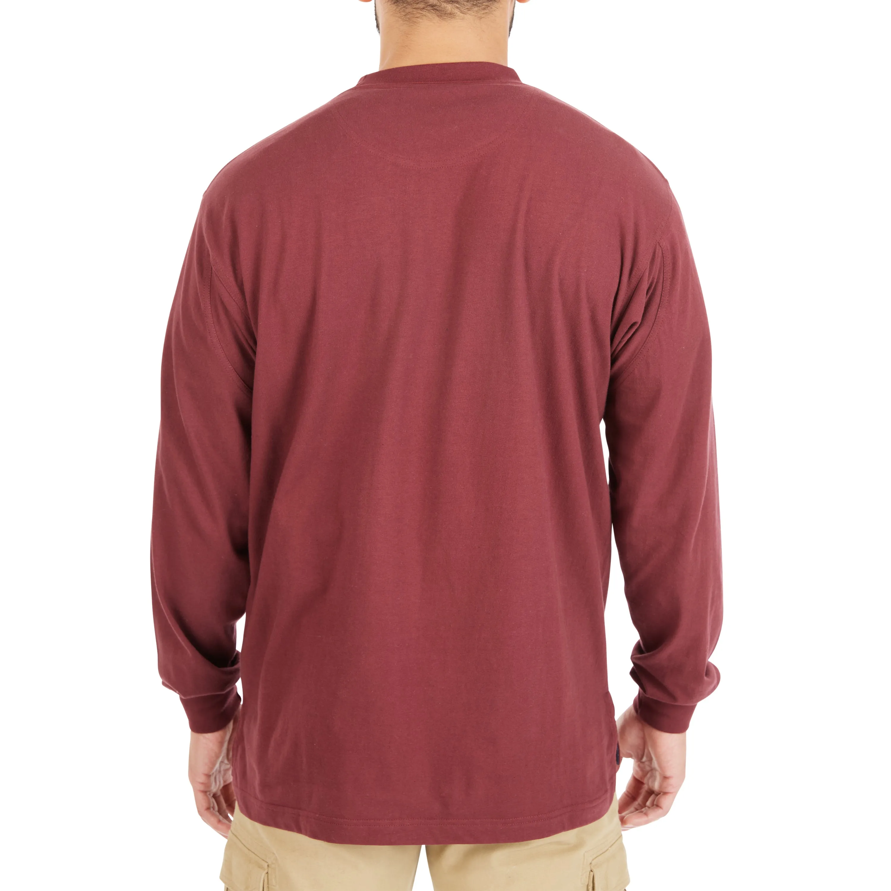 EXTENDED TAIL LONG SLEEVE POCKET T-SHIRT