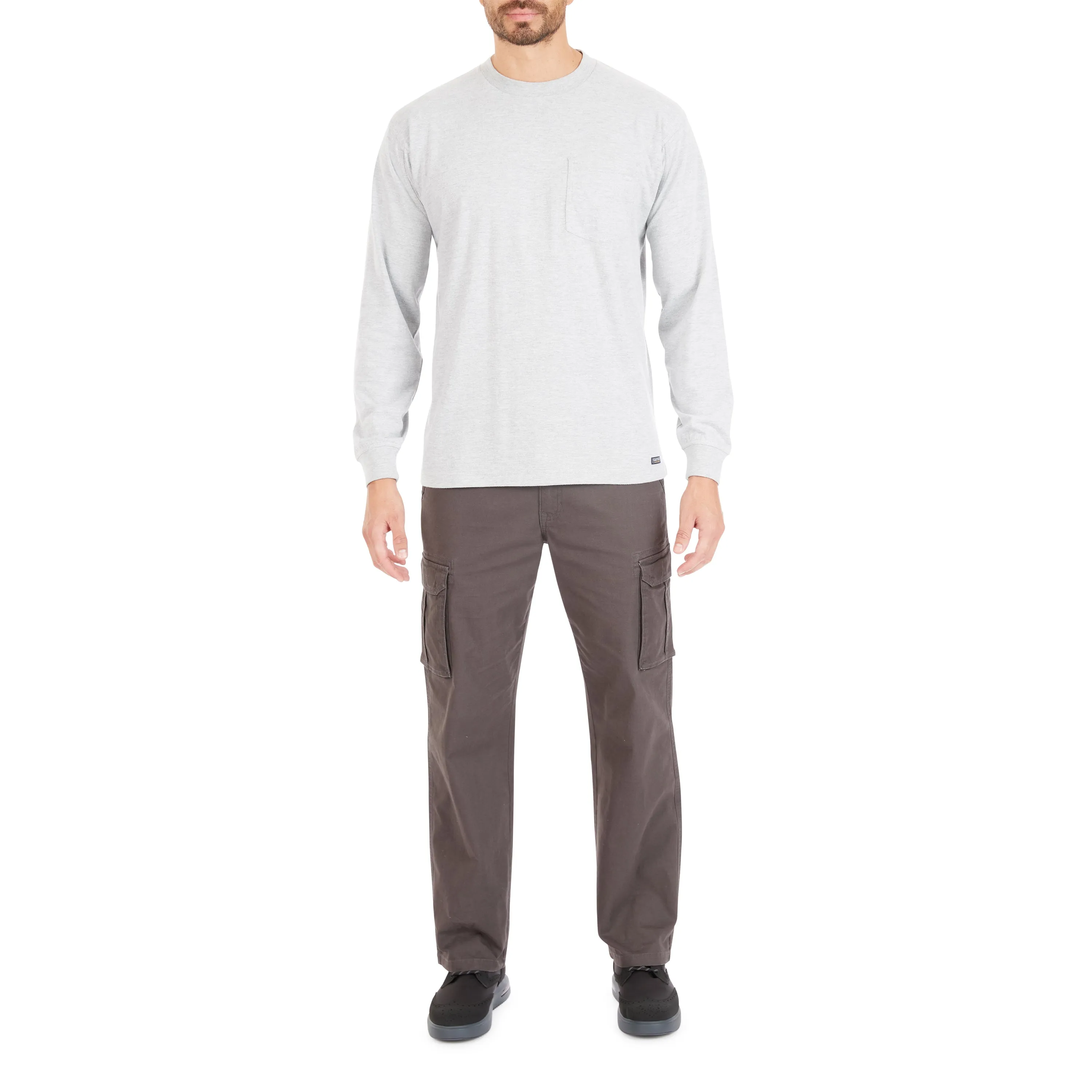 EXTENDED TAIL LONG SLEEVE POCKET T-SHIRT