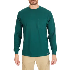 EXTENDED TAIL LONG SLEEVE POCKET T-SHIRT