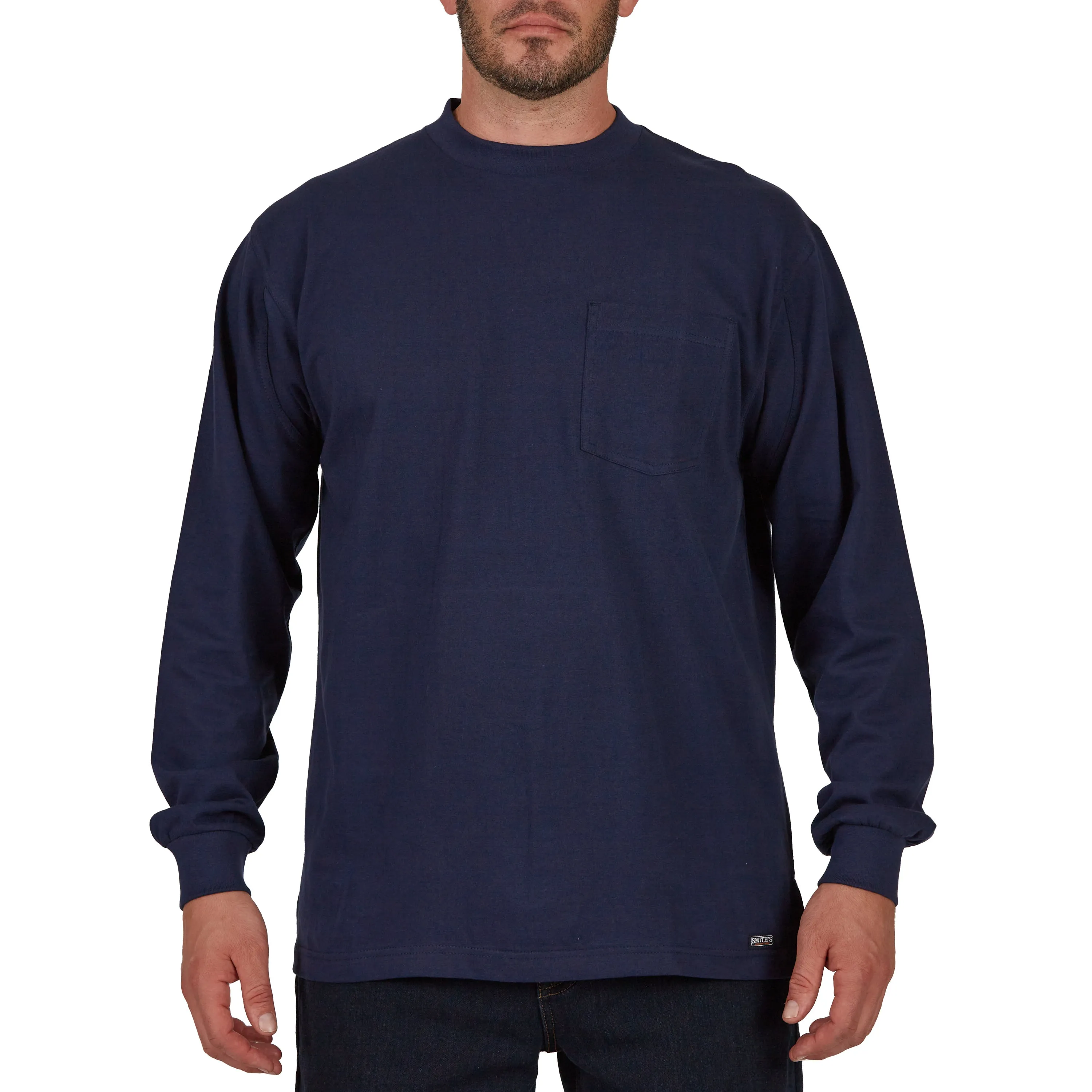 EXTENDED TAIL LONG SLEEVE POCKET T-SHIRT