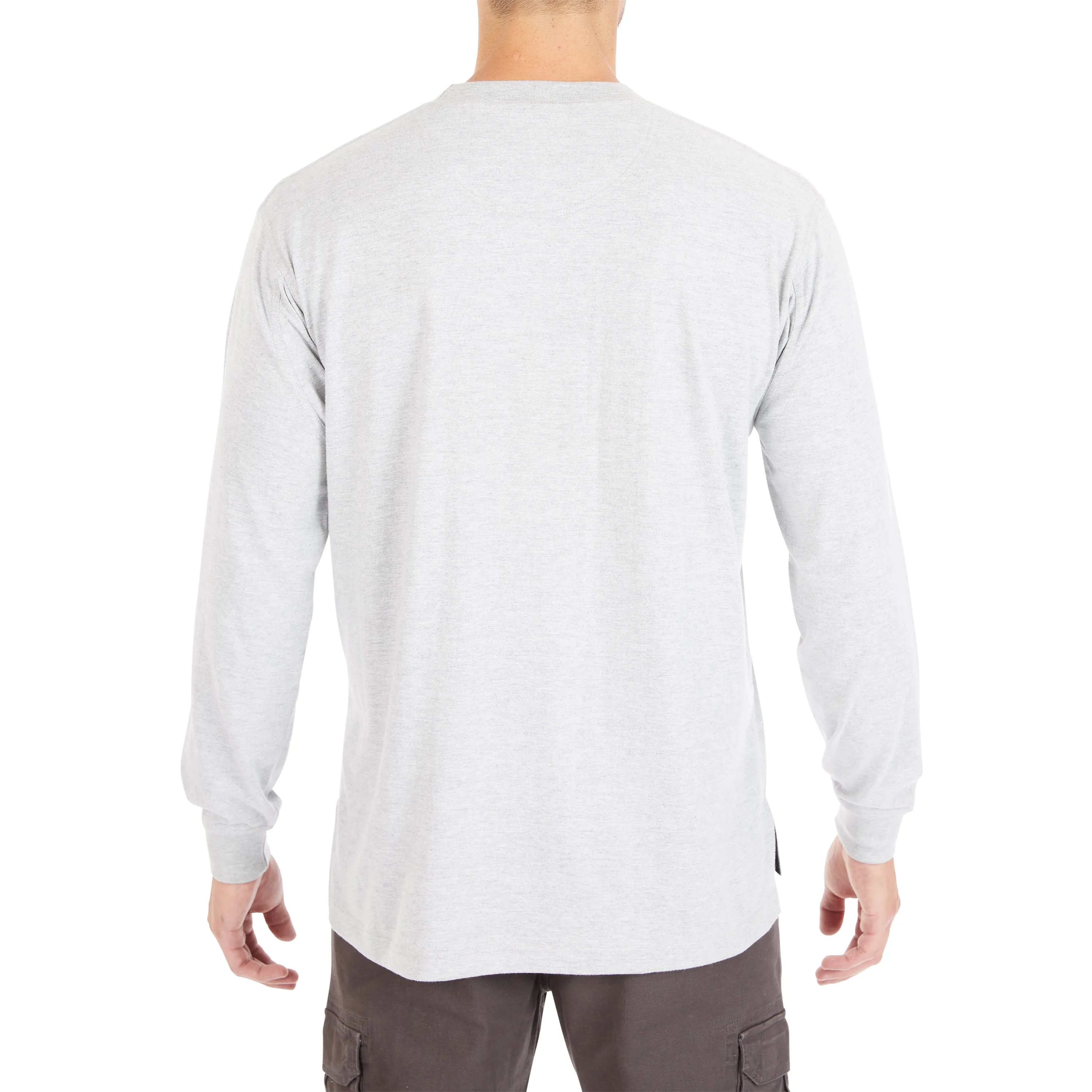 EXTENDED TAIL LONG SLEEVE POCKET T-SHIRT