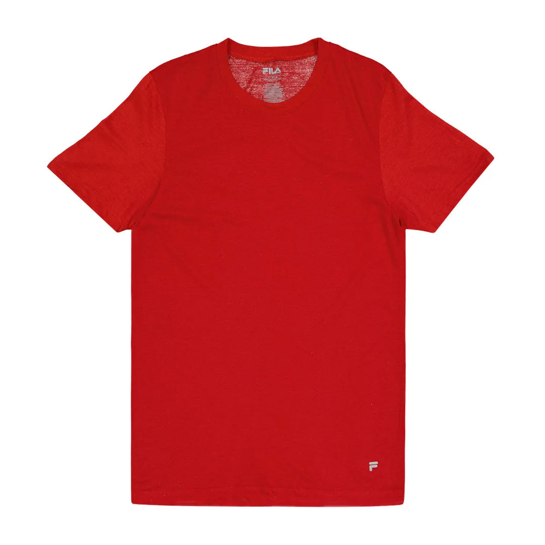 FILA - Men's 4 Pack Crew Neck T-Shirt (FM0314CT MULTIRED)