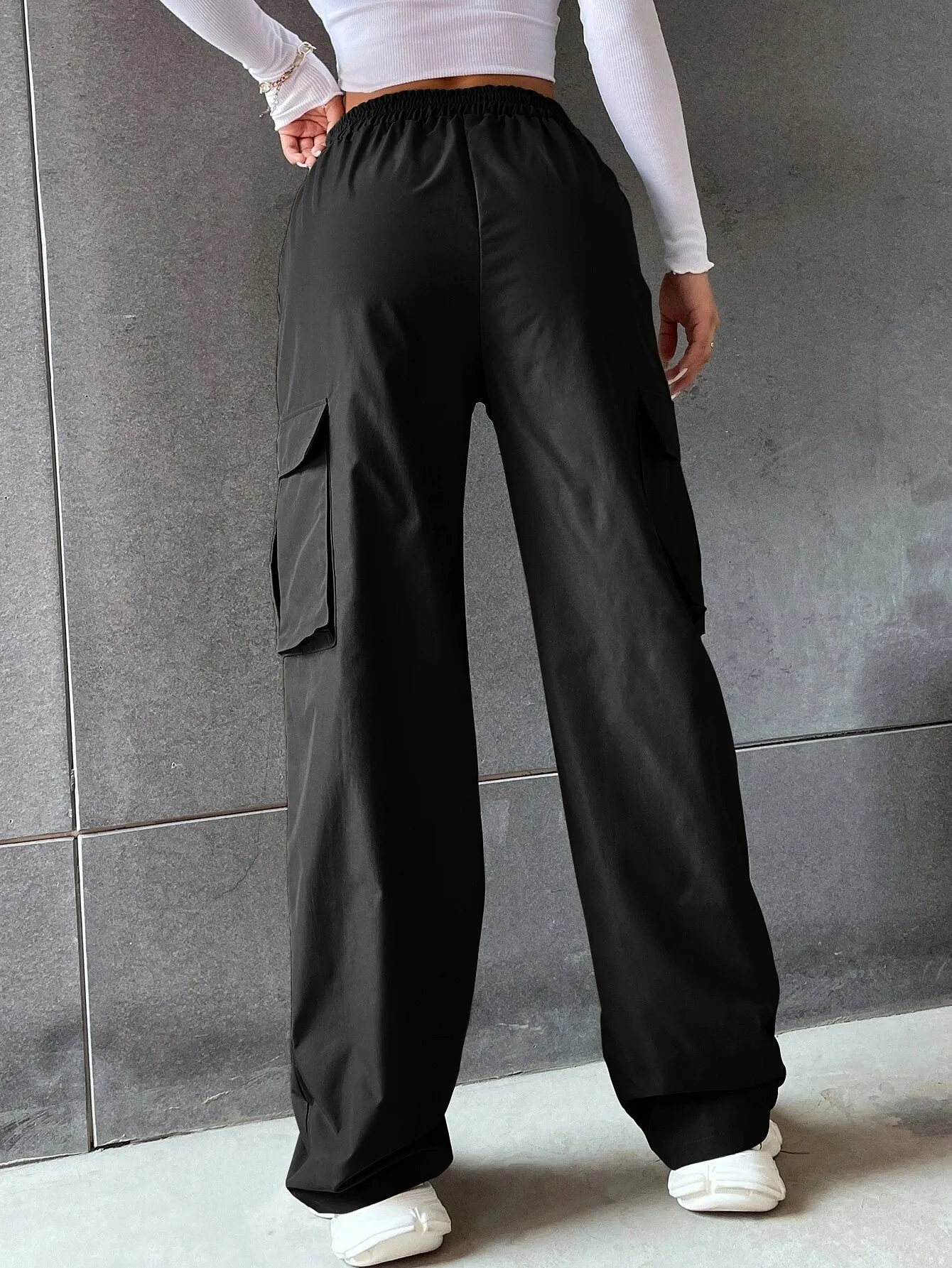 Flap Pocket Side Versatile Cargo Pants