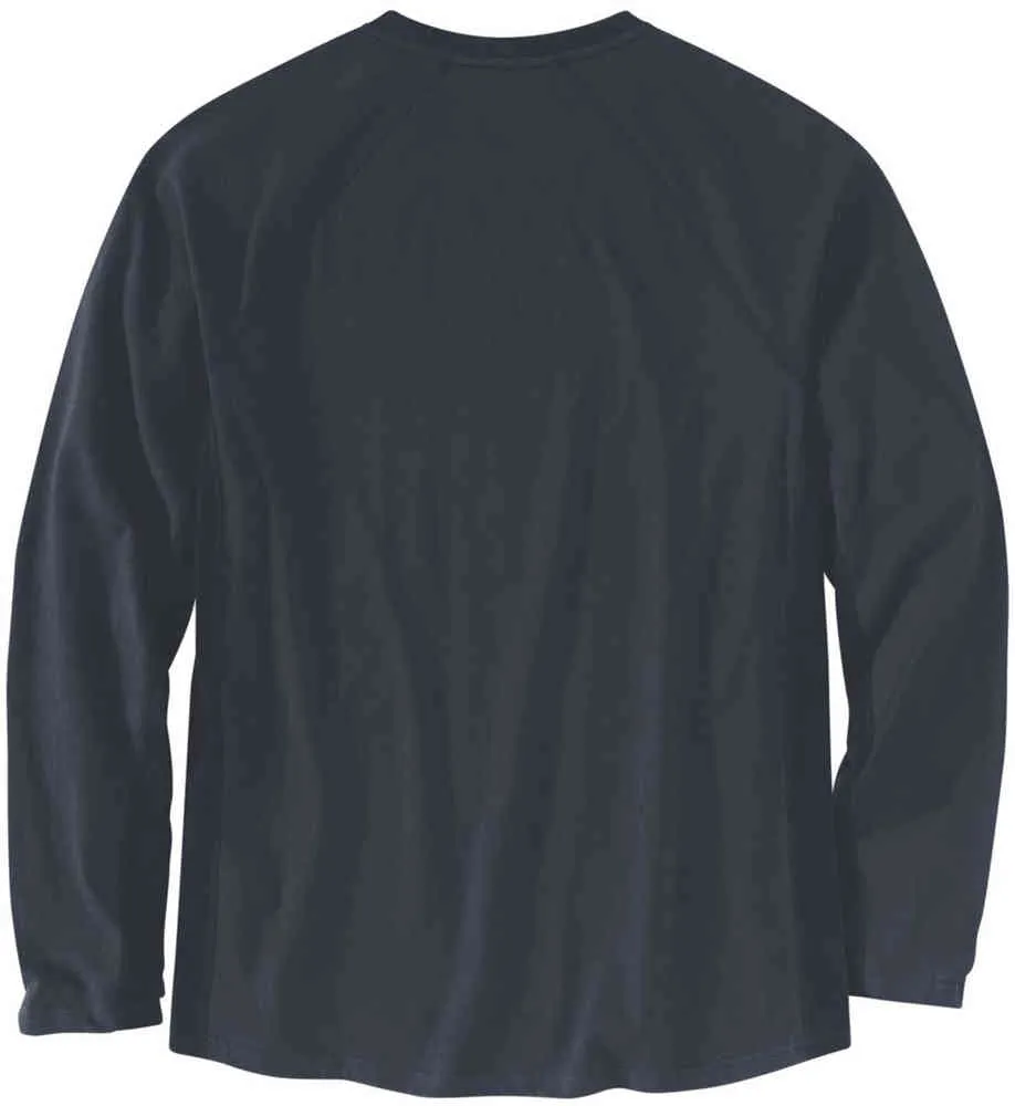 Force Flex Carhartt Long Sleeve Shirt with Pockets, Navy