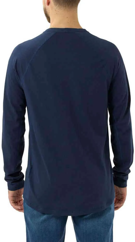 Force Flex Carhartt Long Sleeve Shirt with Pockets, Navy