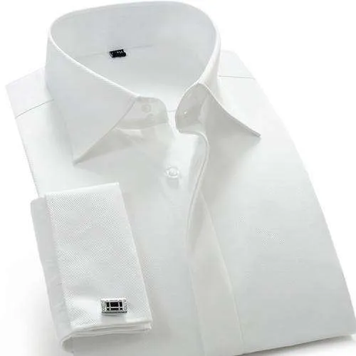 French Cuff Long Sleeve High Quality Shirt With Cufflinks