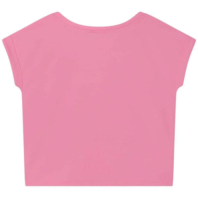 Girls Pink Rainbow T-shirt