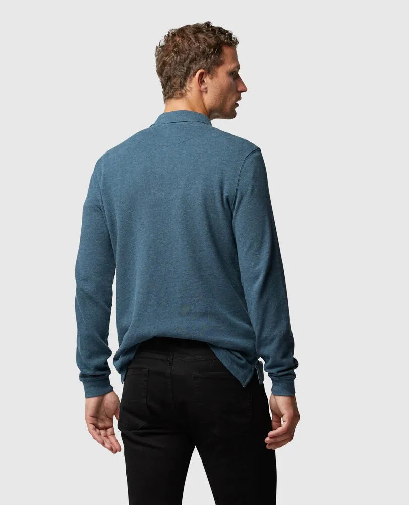 Gunn L/S Polo - Dark Teal