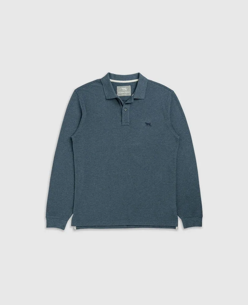 Gunn L/S Polo - Dark Teal