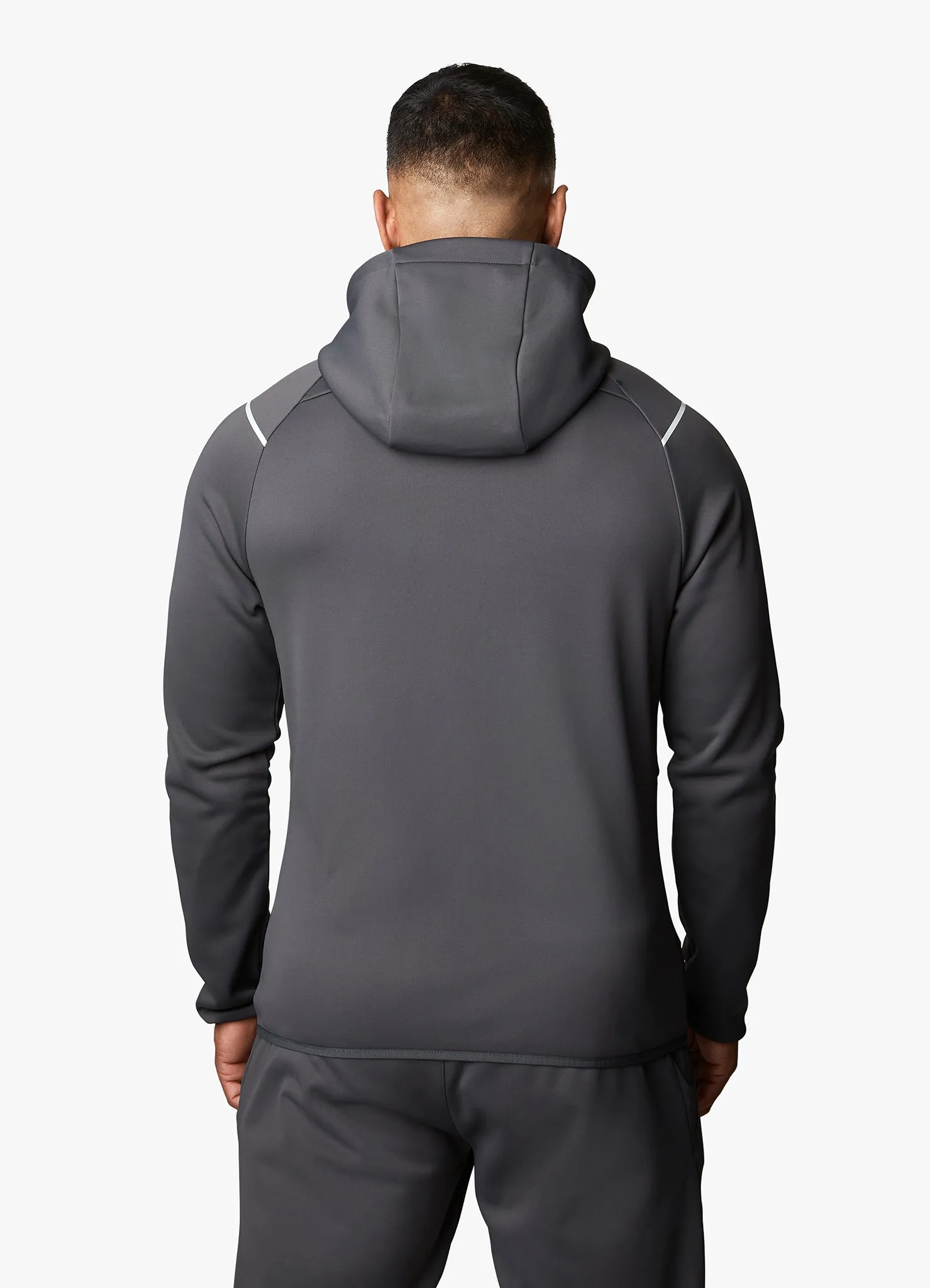 Gym King Reflect Poly FZ Hood - Graphite