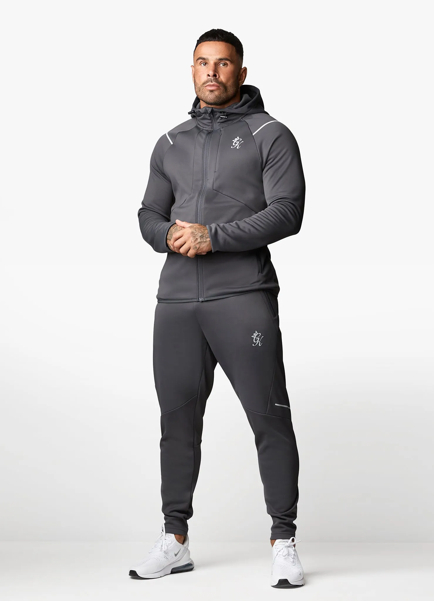 Gym King Reflect Poly FZ Hood - Graphite