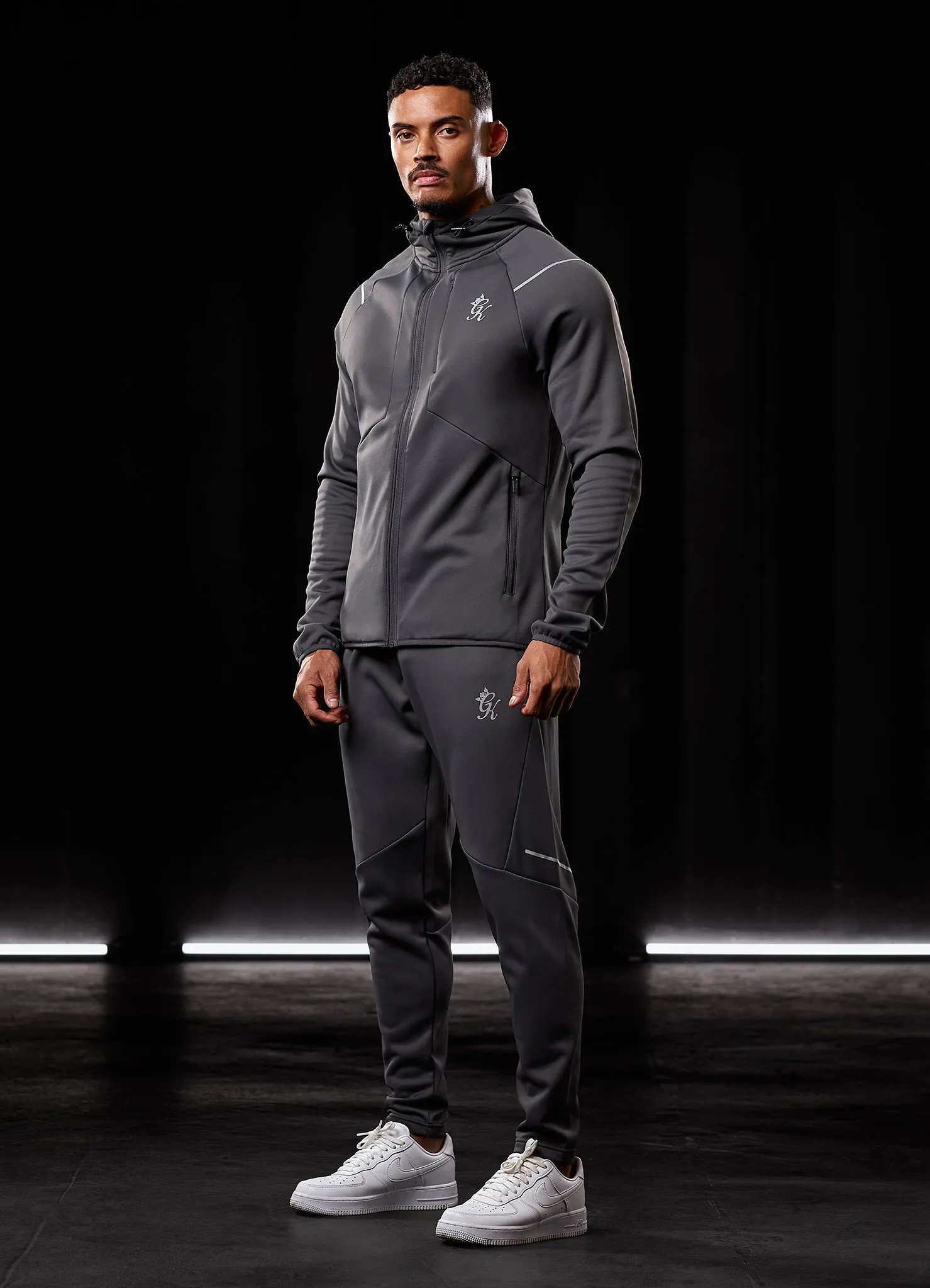 Gym King Reflect Poly FZ Hood - Graphite