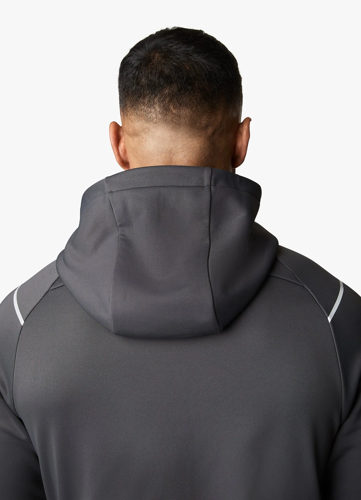 Gym King Reflect Poly FZ Hood - Graphite