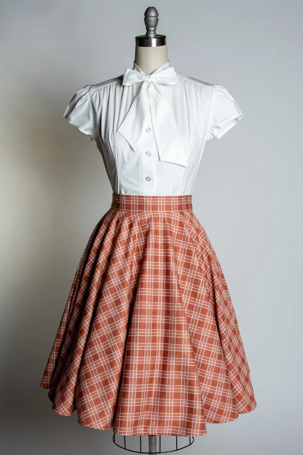 Haute Circle Skirt - Spice Plaid