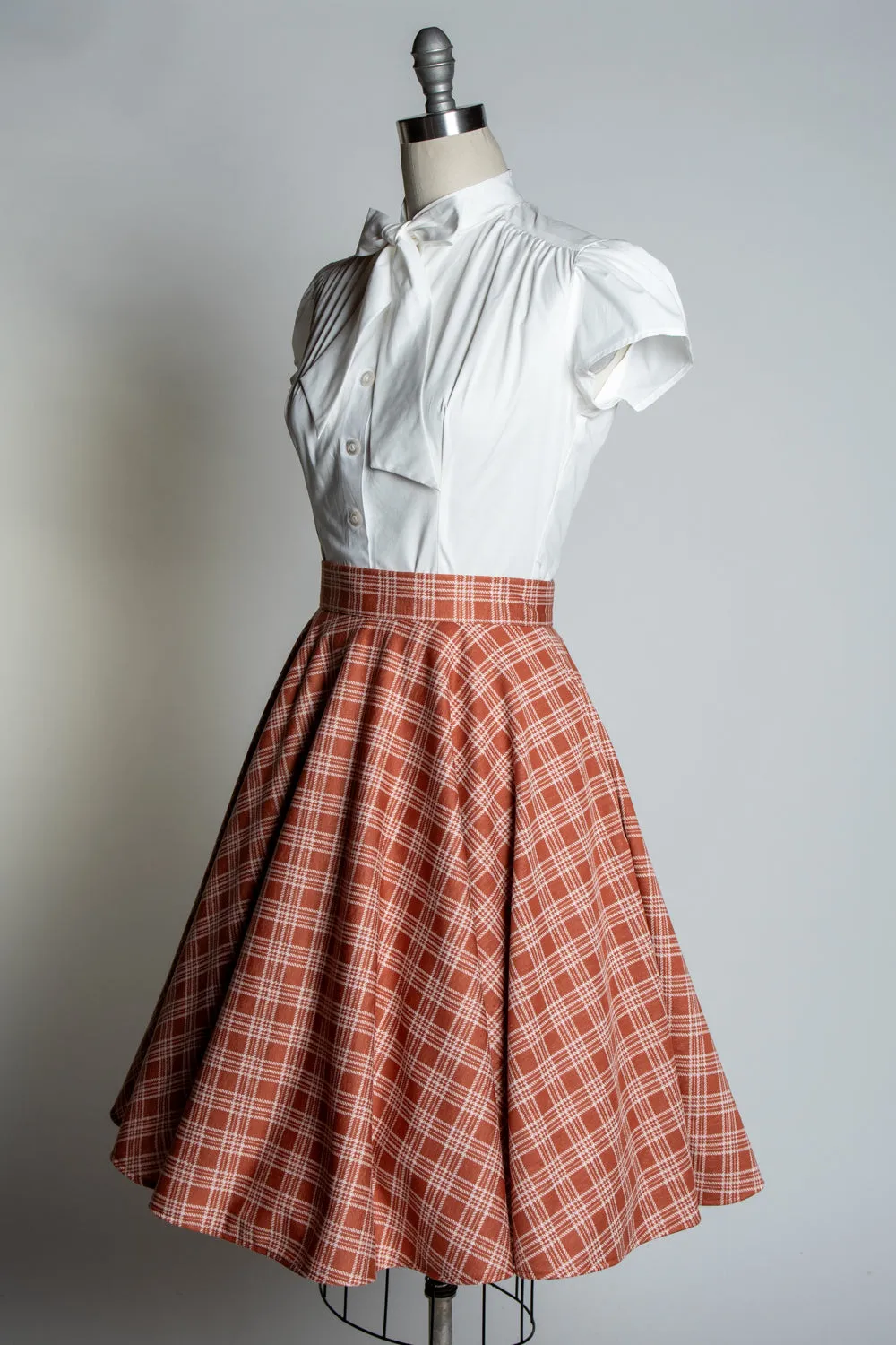 Haute Circle Skirt - Spice Plaid