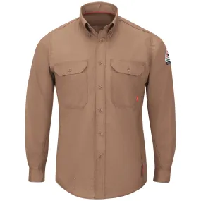 iQ Series® Men's Lightweight Comfort Woven Shirt QS24 - Brown