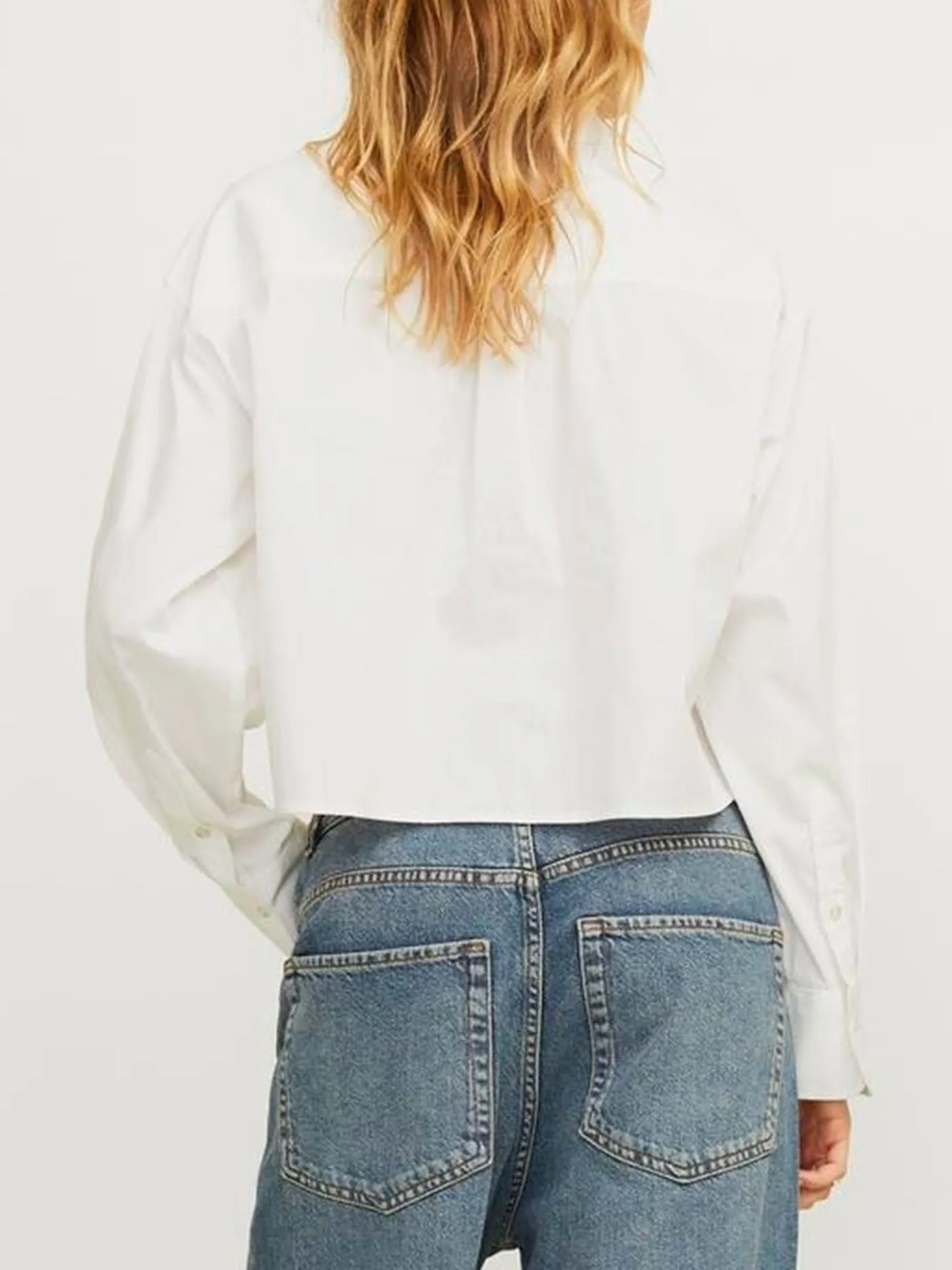 Jamie Crop Buttondown Shirt