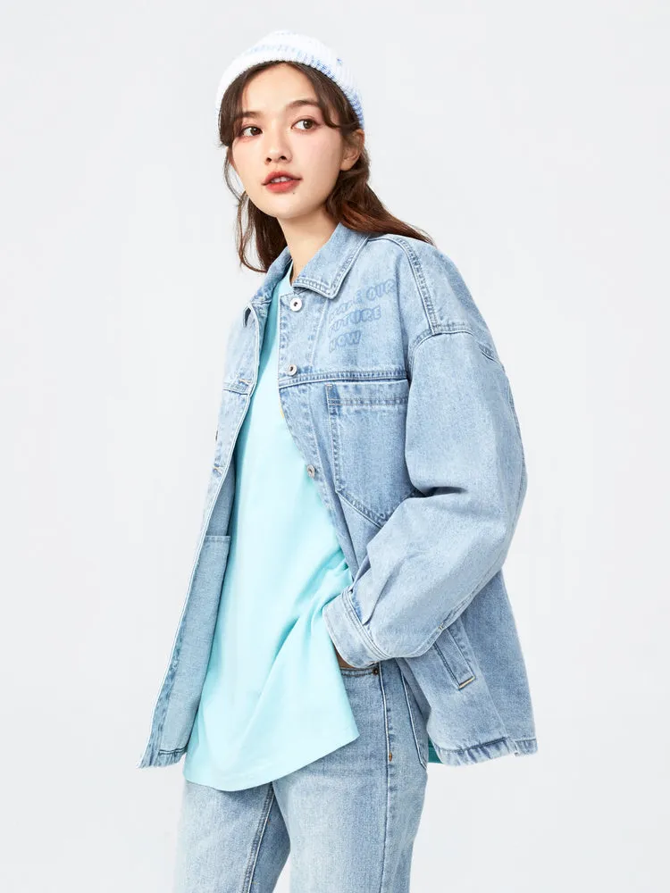 Ladies Loose Denim Jacket