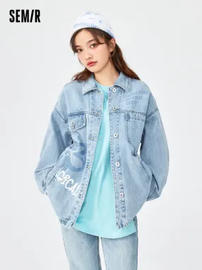 Ladies Loose Denim Jacket