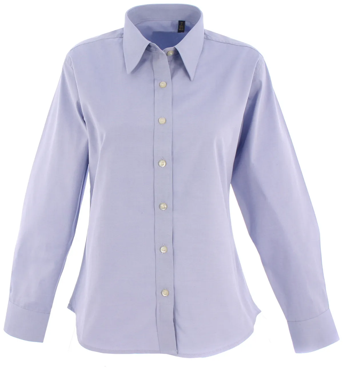 Ladies Pinpoint Oxford Full Sleeve Shirt | Light Blue