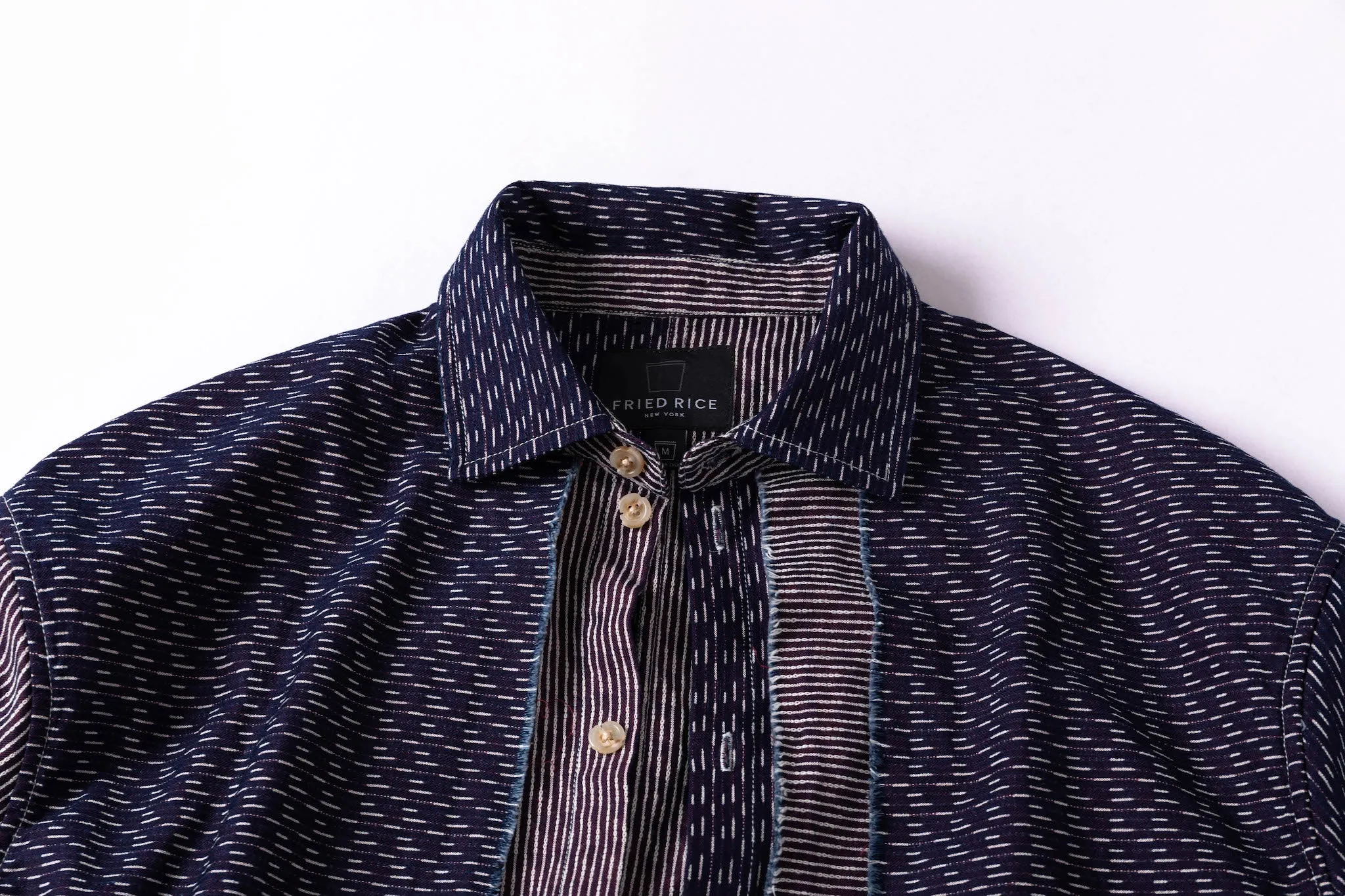 Layered Sashiko Overshirt