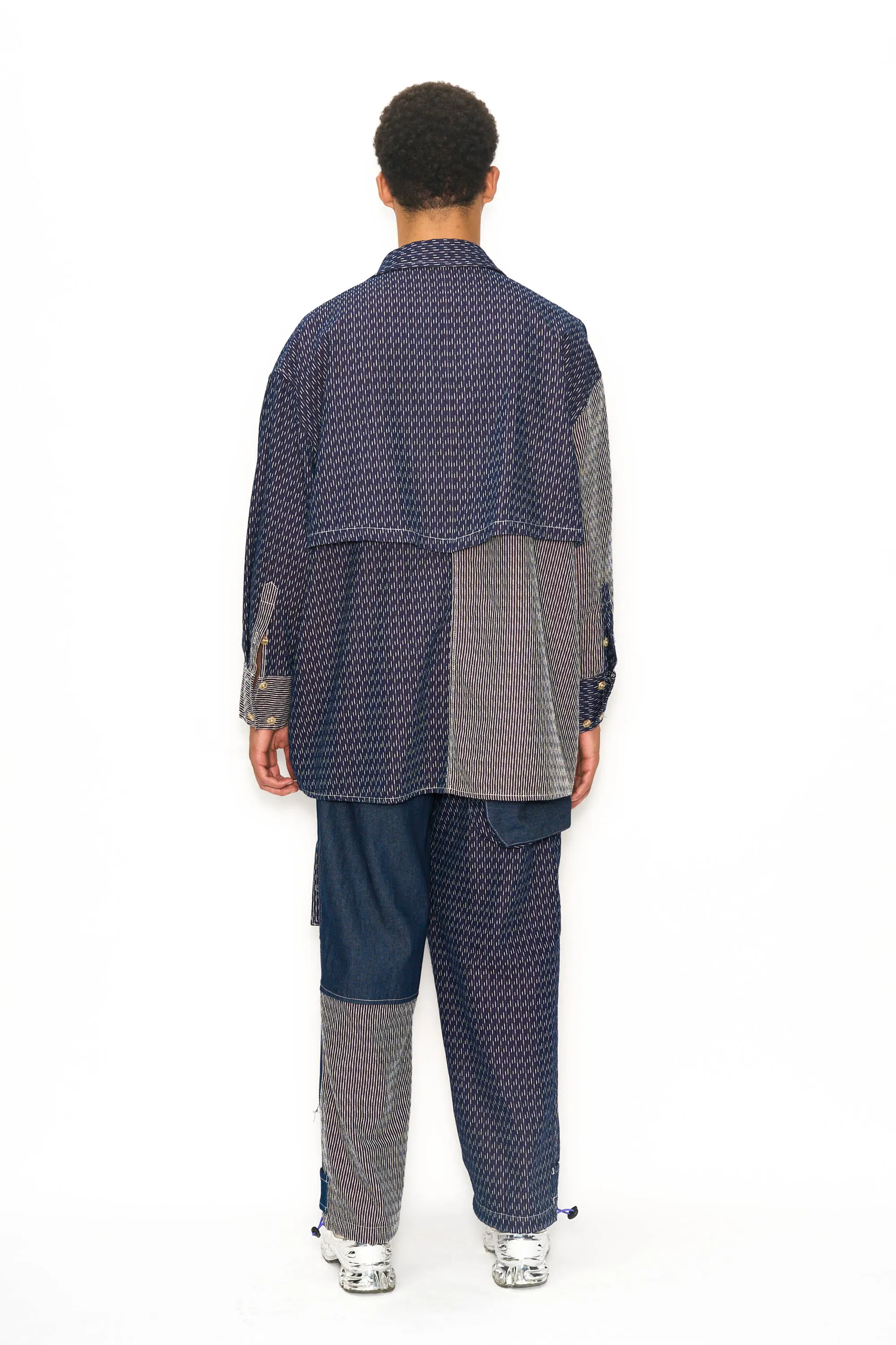 Layered Sashiko Overshirt