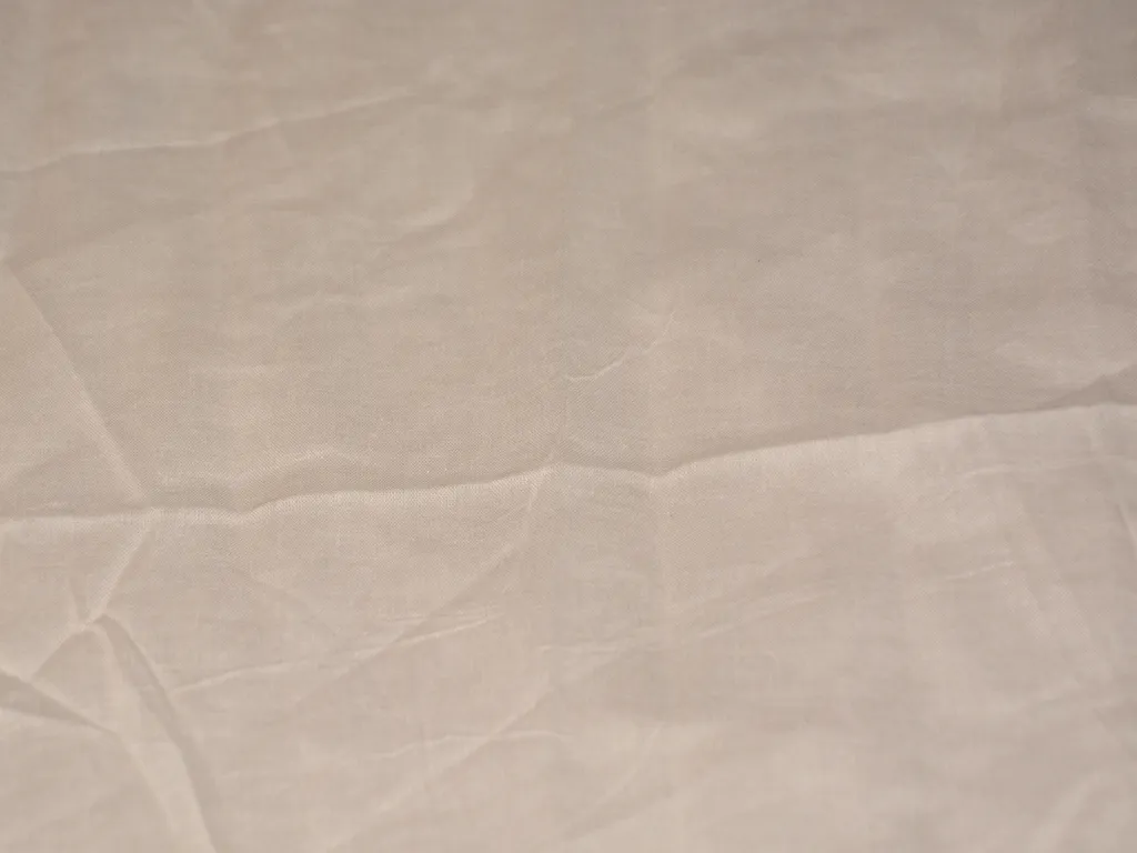 Light Cream Plain Poly Cotton Voile Fabric (Wholesale)