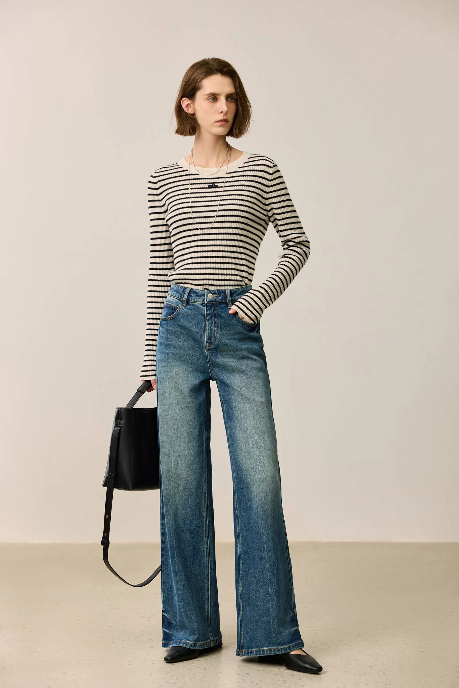 LILY Vintage Versatile Wide-Leg Jeans