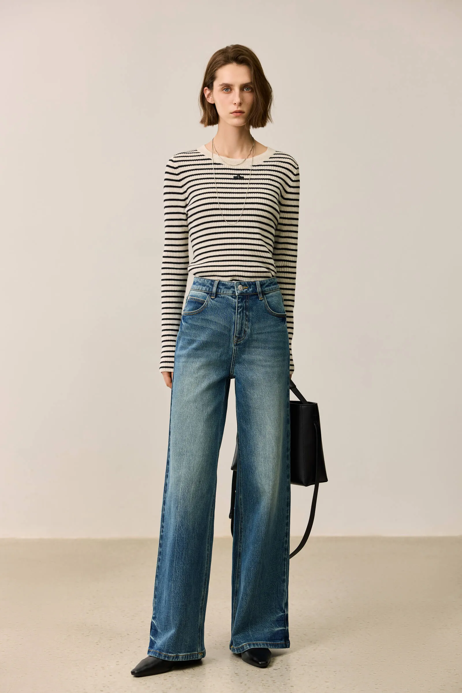 LILY Vintage Versatile Wide-Leg Jeans