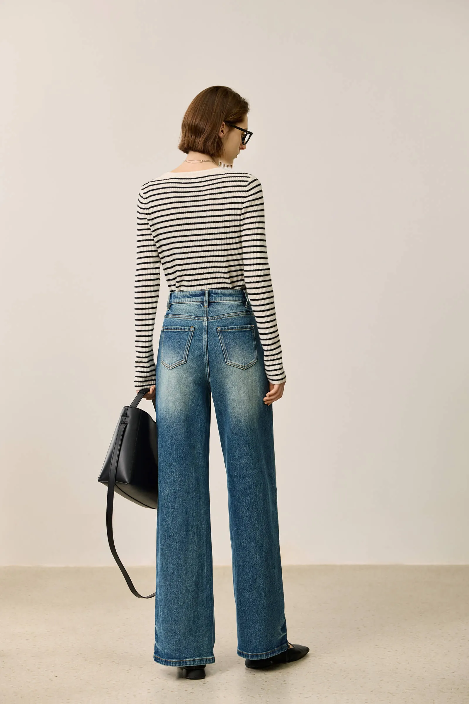 LILY Vintage Versatile Wide-Leg Jeans