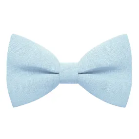 Linen Pastel Blue Bow Tie