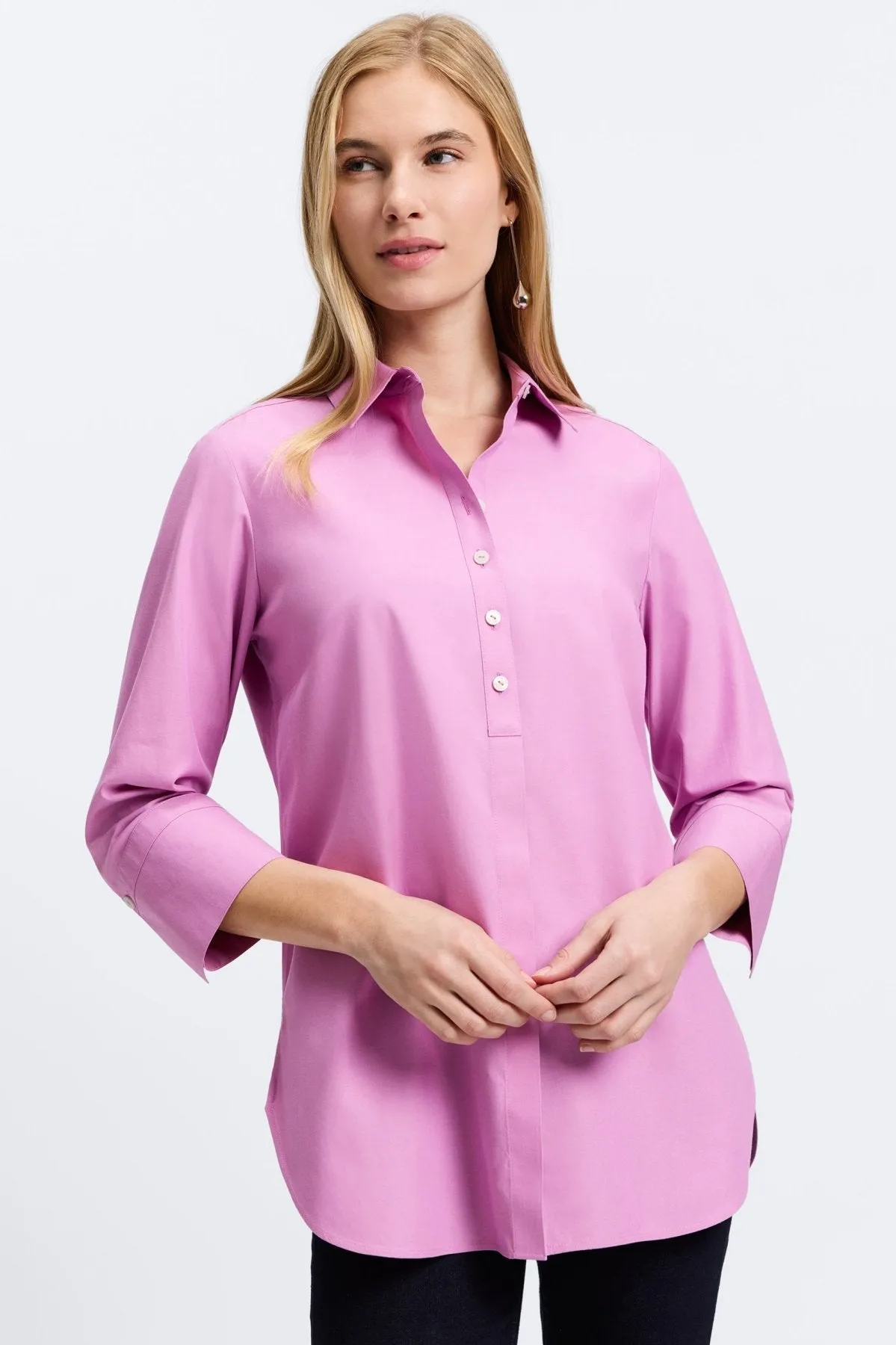 Madison Essential Pinpoint No Iron Tunic