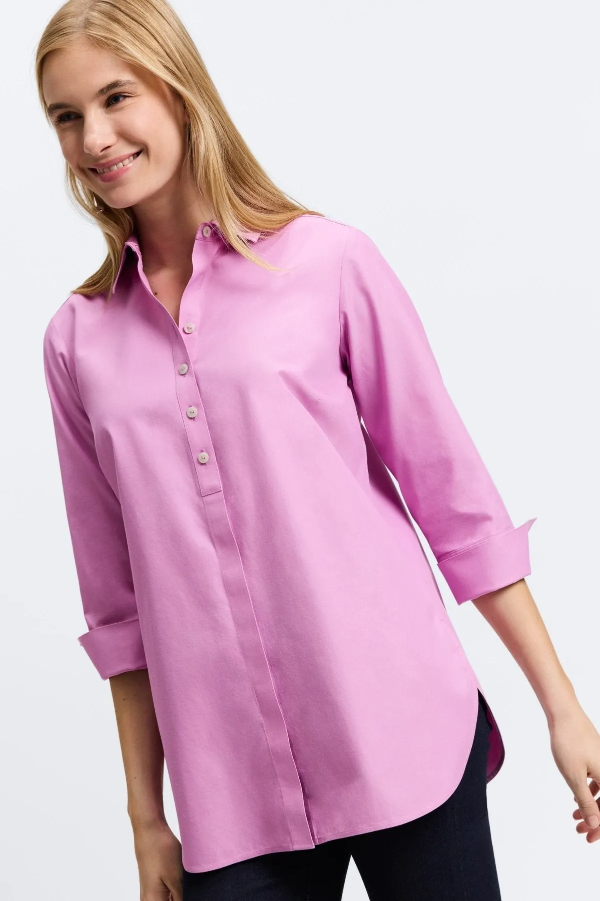 Madison Essential Pinpoint No Iron Tunic