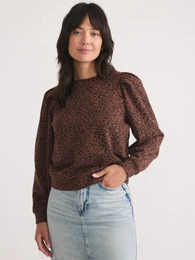 {Marine Layer} Enya Puff Sleeve Sweatshirt