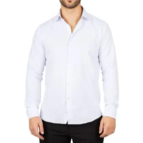 Men's White Double Cuff Oxford Shirt