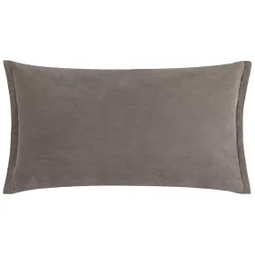 Merton Rectangular Velvet Cushion Taupe