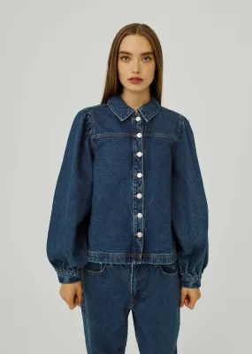 Ninni denim shirt - Medium blue denim